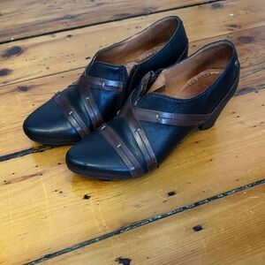 PIKOLINOS Black and Brown Ankle Booties